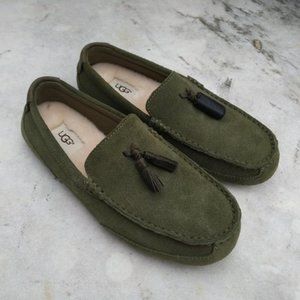 UGG Boylan Sheepskin Olive Green Men's Loafers Slippers Shoes